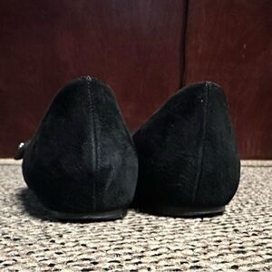 Tabitha Simmons black suede flats